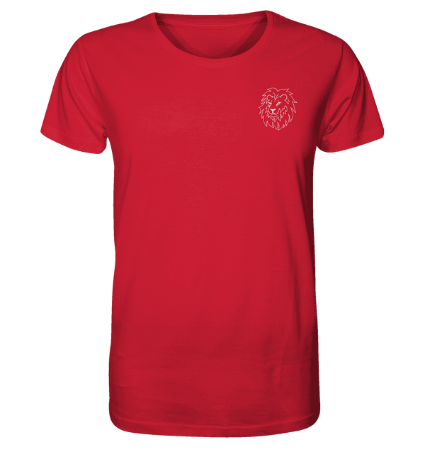 Löwe weiß - Organic T-Shirt Unisex Unisex-Shirts Tier-Shirts.com Red XS
