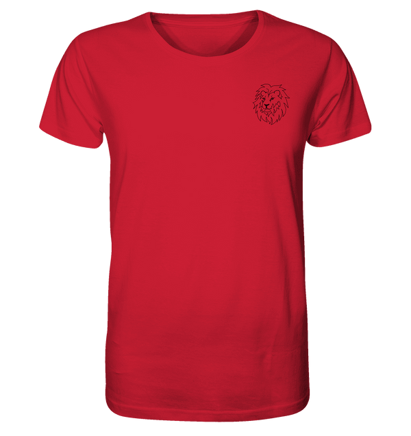 Löwe - Organic T-Shirt Unisex Unisex-Shirts Tier-Shirts.com Red XS