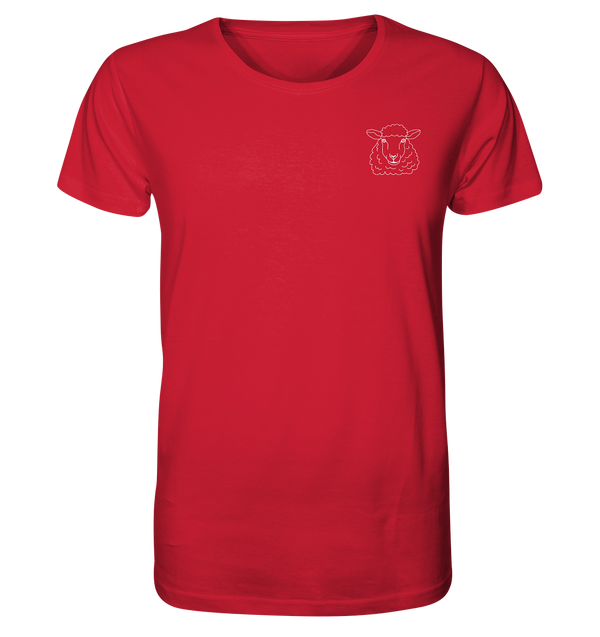 Schaf weiß - Organic T-Shirt Unisex Unisex-Shirts Tier-Shirts.com Red XS