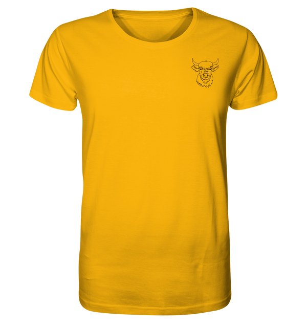 Highland Rind schwarz - Organic T-Shirt Unisex - Tier-Shirts.com