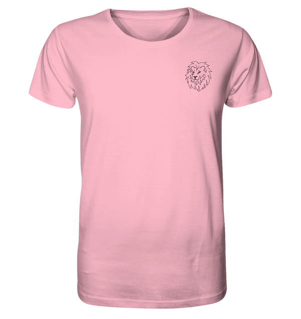 Löwe - Organic T-Shirt Unisex Unisex-Shirts Tier-Shirts.com Cotton Pink XS
