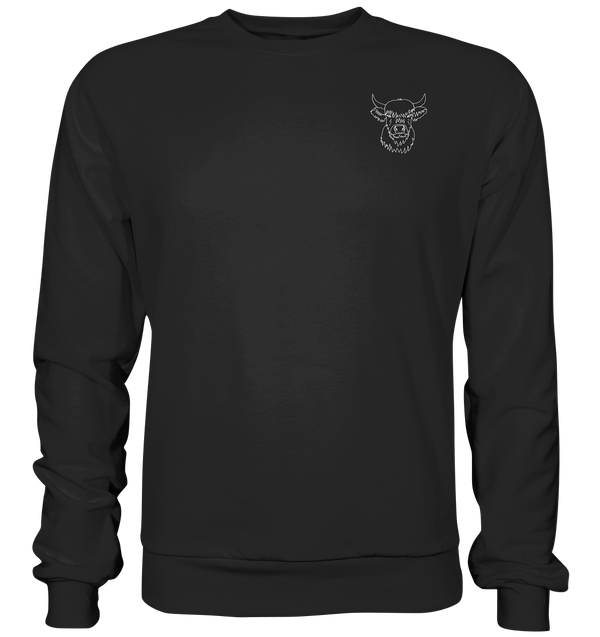 Highland Rind weiß - Premium Sweatshirt Unisex - Tier-Shirts.com