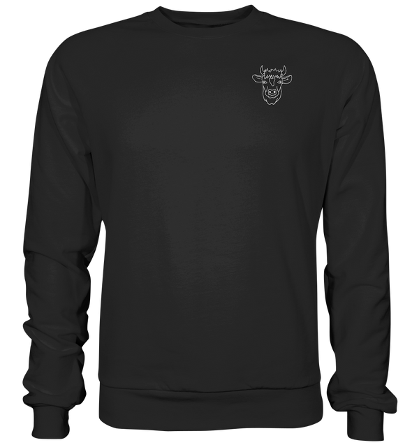 Kuh weiß - Premium Sweatshirt Unisex Sweatshirts Tier-Shirts.com Black S
