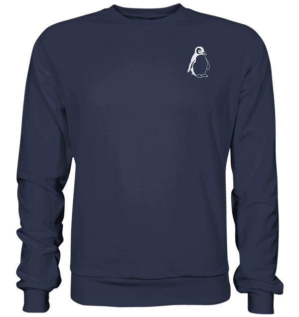 Pinguin weiß - Premium Sweatshirt Unisex Sweatshirts Tier-Shirts.com Deep Navy S