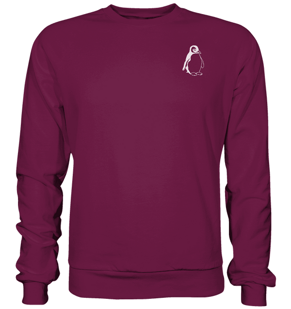 Pinguin weiß - Premium Sweatshirt Unisex Sweatshirts Tier-Shirts.com Burgund S