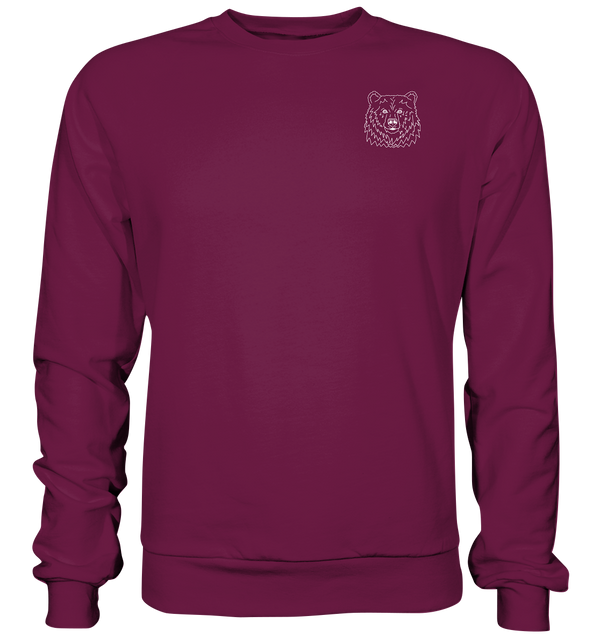 Bär weiß - Premium Sweatshirt Unisex Sweatshirts Tier-Shirts.com Burgund S