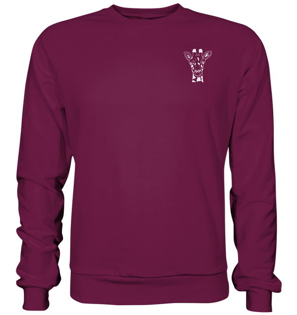Giraffe weiß - Premium Sweatshirt Unisex Sweatshirts Tier-Shirts.com Burgund S