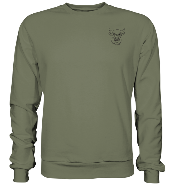 Highland Rind schwarz - Premium Sweatshirt Unisex - Tier-Shirts.com