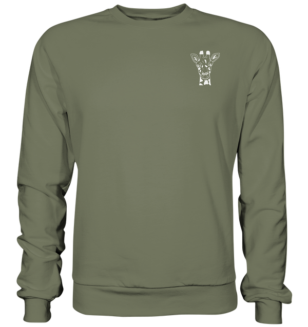 Giraffe weiß - Premium Sweatshirt Unisex Sweatshirts Tier-Shirts.com Classic Olive S