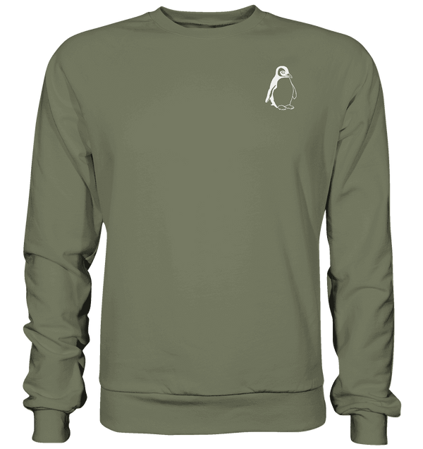 Pinguin weiß - Premium Sweatshirt Unisex Sweatshirts Tier-Shirts.com Classic Olive S