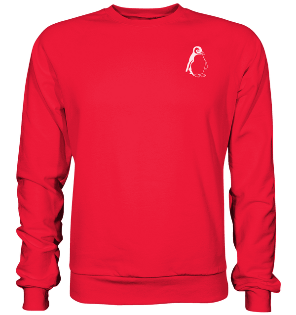 Pinguin weiß - Premium Sweatshirt Unisex Sweatshirts Tier-Shirts.com Rot S