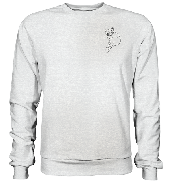 Roter Panda - Premium Sweatshirt Unisex Sweatshirts Tier-Shirts.com Heather Grey (meliert) S
