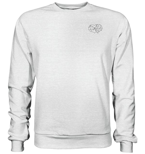 Löwenpaar - Premium Sweatshirt Unisex Sweatshirts Tier-Shirts.com Heather Grey (meliert) S