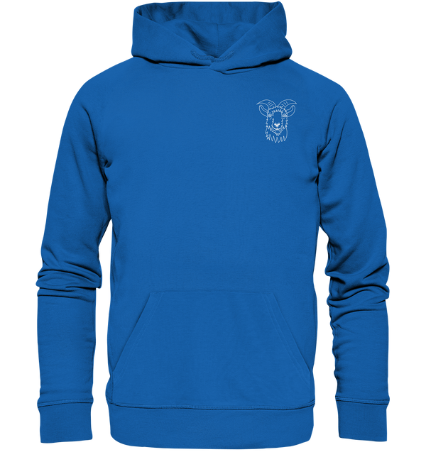 Ziege weiß - Premium Hoodie Unisex Hoodies Tier-Shirts.com Royal Blau S