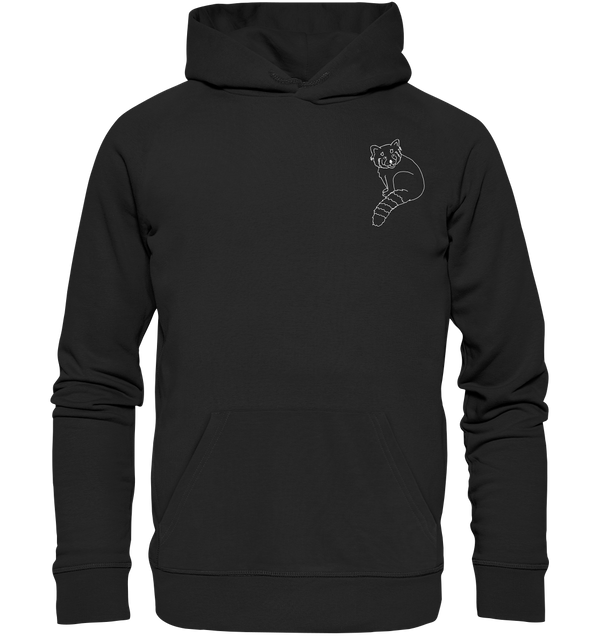 Roter Panda weiß - Premium Unisex Hoodie Hoodies Tier-Shirts.com Black S