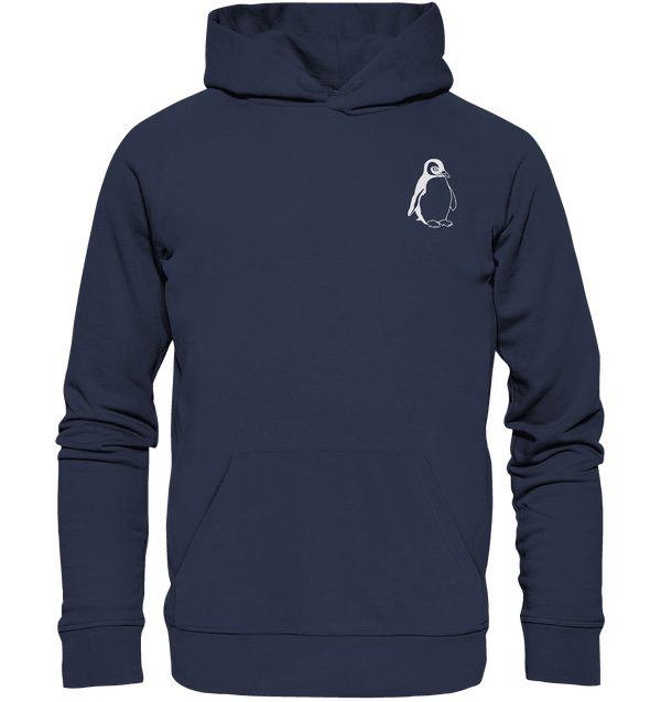 Pinguin weiß - Premium Hoodie Unisex Hoodies Tier-Shirts.com Deep Navy S