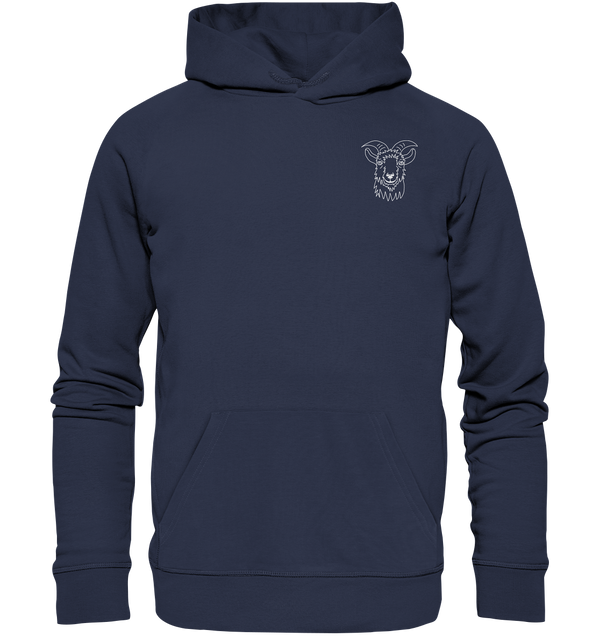 Ziege weiß - Premium Hoodie Unisex Hoodies Tier-Shirts.com Deep Navy S