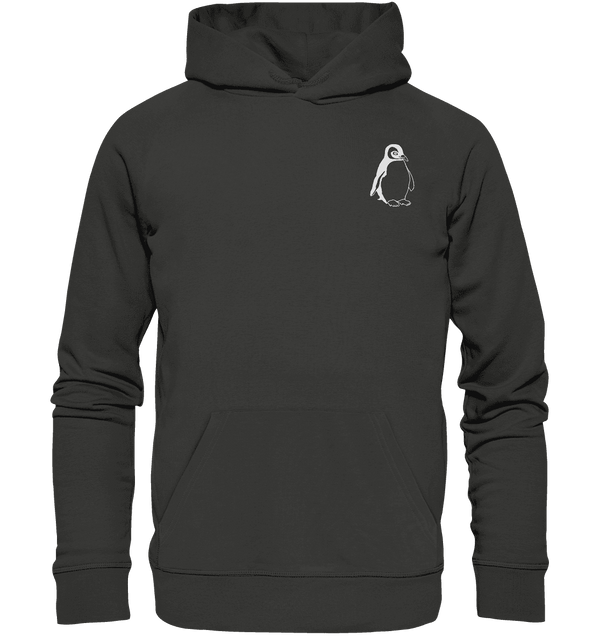 Pinguin weiß - Premium Hoodie Unisex Hoodies Tier-Shirts.com Charcoal S