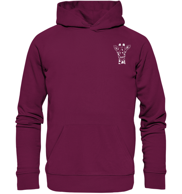 Giraffe weiß - Premium Hoodie Unisex Hoodies Tier-Shirts.com Burgund S