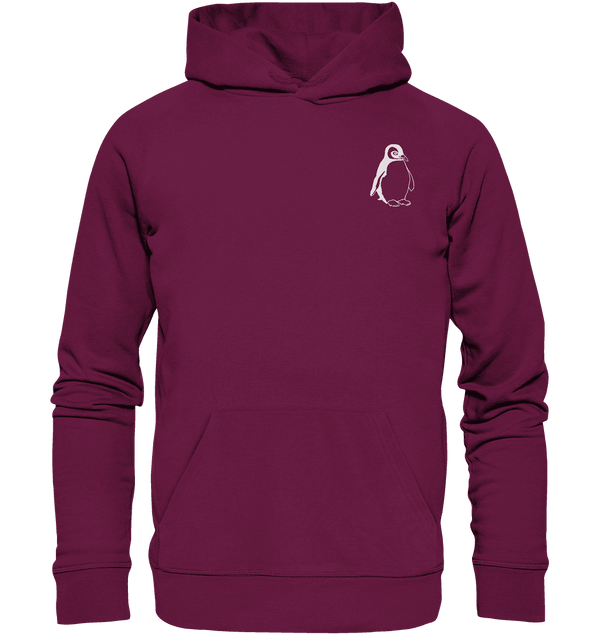 Pinguin weiß - Premium Hoodie Unisex Hoodies Tier-Shirts.com Burgund S