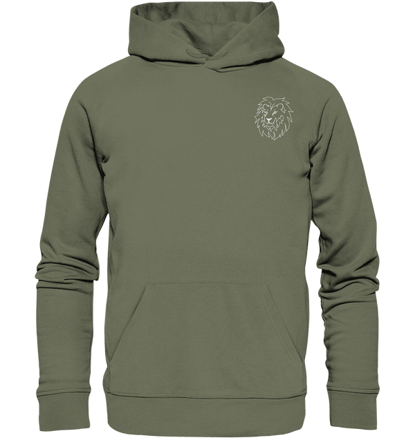 Löwe weiß - Premium Hoodie Unisex Hoodies Tier-Shirts.com Classic Olive S