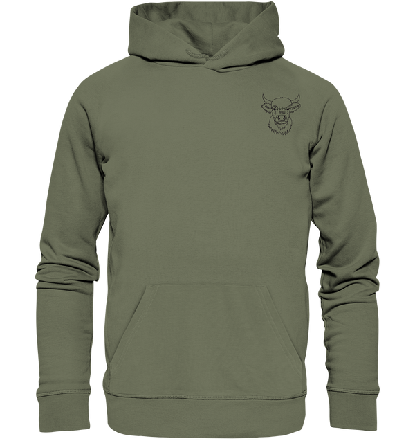 Highland Rind schwarz - Premium Hoodie Unisex - Tier-Shirts.com