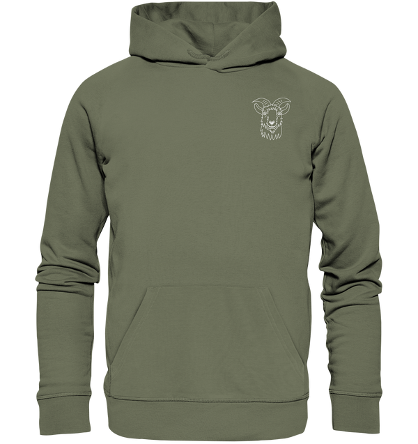 Ziege weiß - Premium Hoodie Unisex Hoodies Tier-Shirts.com Classic Olive S