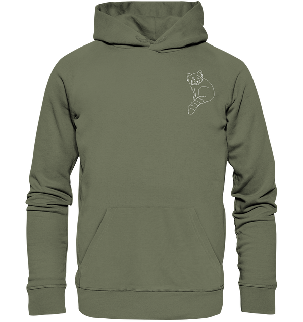 Roter Panda weiß - Premium Unisex Hoodie Hoodies Tier-Shirts.com Classic Olive S