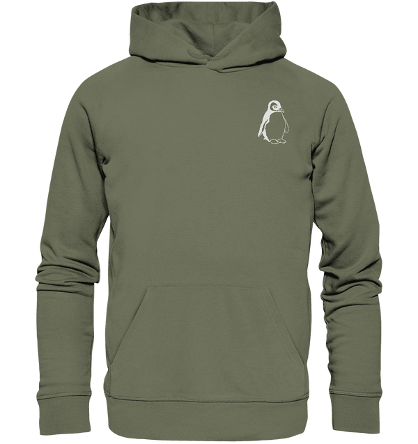 Pinguin weiß - Premium Hoodie Unisex Hoodies Tier-Shirts.com Classic Olive S