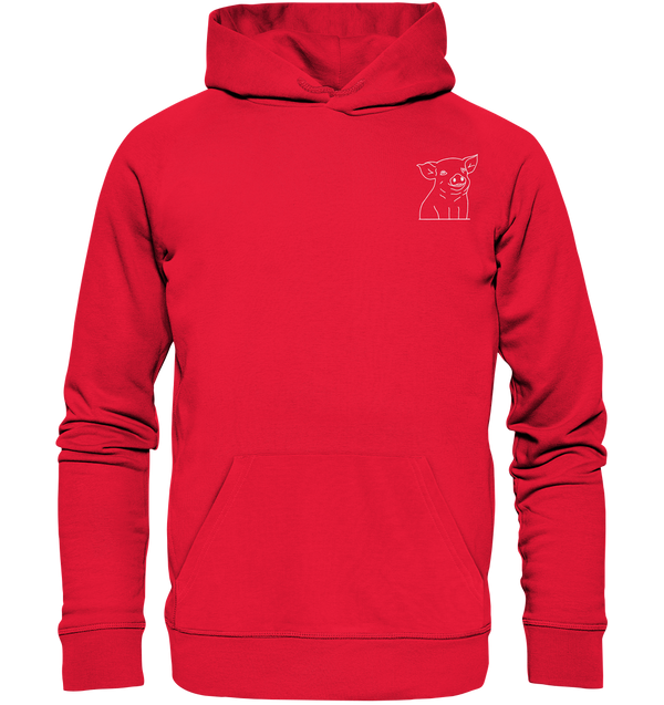 Ferkel weiß - Premium Hoodie Unisex Hoodies Tier-Shirts.com Rot S