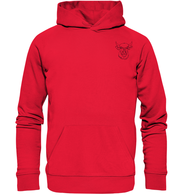Highland Rind schwarz - Premium Hoodie Unisex - Tier-Shirts.com