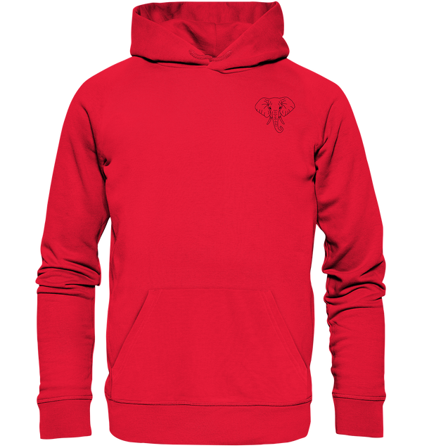 Elefant schwarz - Premium Hoodie Unisex Hoodies Tier-Shirts.com Rot S