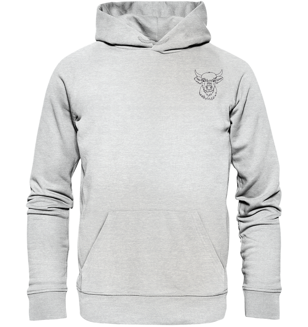 Highland Rind schwarz - Premium Hoodie Unisex - Tier-Shirts.com