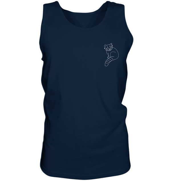 Roter Panda weiß - Tank-Top Unisex Tank-Tops Tier-Shirts.com Navy S