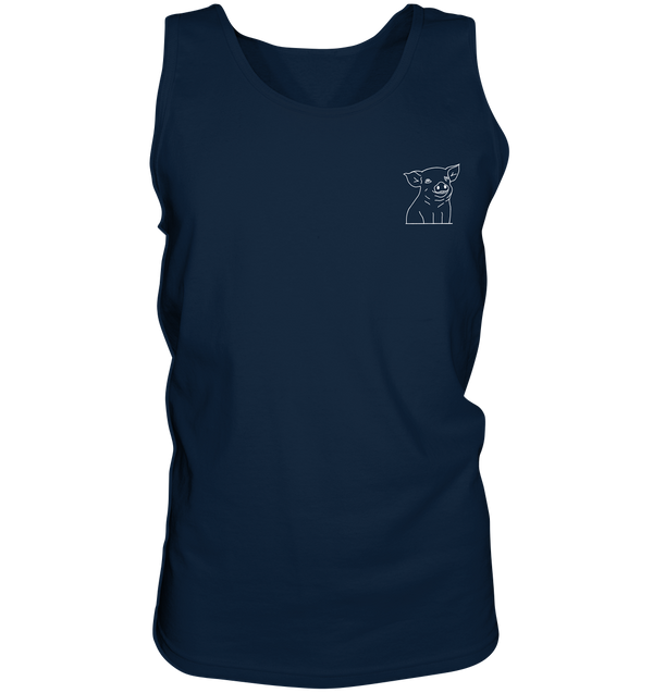 Ferkel weiß - Tank-Top Unisex Tank-Tops Tier-Shirts.com Navy S