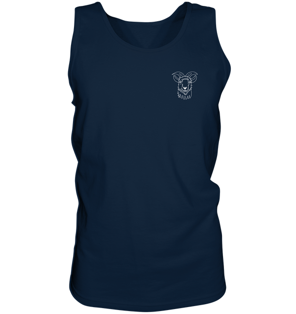 Ziege weiß - Tank-Top Unisex Tank-Tops Tier-Shirts.com Navy S