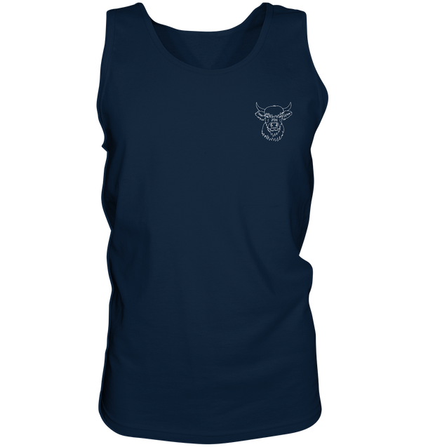 Highland Rind weiß - Tank-Top Unisex - Tier-Shirts.com