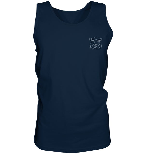 Schaf weiß - Tank-Top Unisex Tank-Tops Tier-Shirts.com Navy S