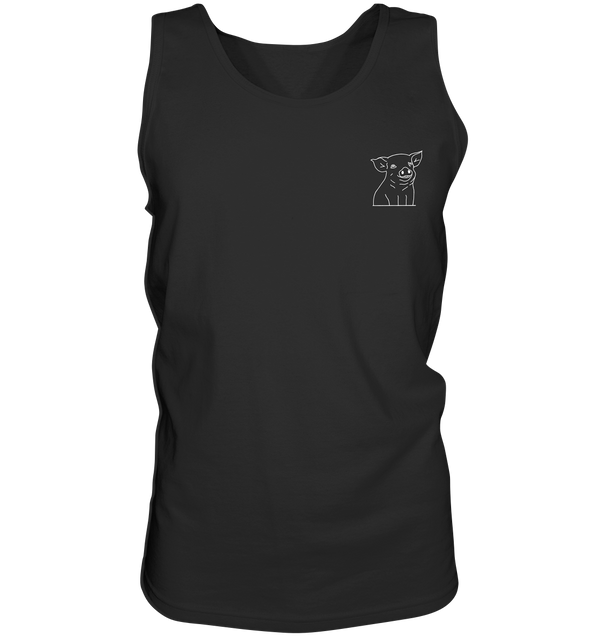 Ferkel weiß - Tank-Top Unisex Tank-Tops Tier-Shirts.com Black S