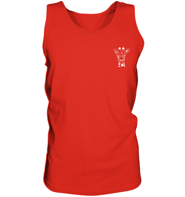 Giraffe weiß - Tank-Top Unisex Tank-Tops Tier-Shirts.com Red S