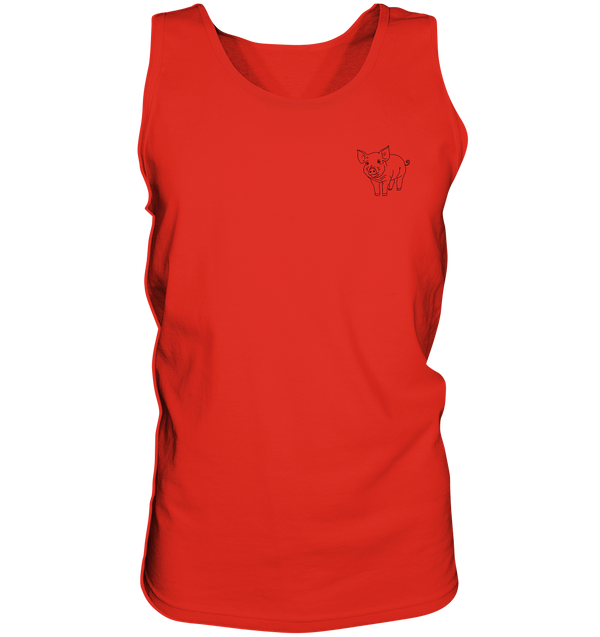 Schwein schwarz - Tank-Top Unisex Tank-Tops Tier-Shirts.com Red S