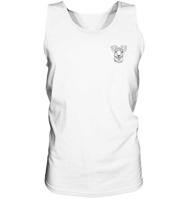 Ziege schwarz - Tank-Top Unisex Tank-Tops Tier-Shirts.com White S