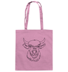 Highland Rind schwarz - Baumwolltasche - Tier-Shirts.com